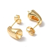 Brass Stud Earring Findings KK-B063-15G-2