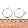 Tibetan Style Alloy Pendants Cabochon Settings PALLOY-N178-12AS-F-3