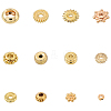 120Pcs 12 Styles Brass Beads KK-YW0003-21-1