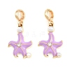 Alloy Enamel European Dangle Charms AL-CBAC2D3-01G-02-1