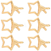 8Pcs Brass Lobster Claw Clasps KK-BBC0022-43-1