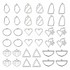  36Pcs 9 Style Alloy Pendants FIND-TA0003-49-2