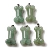 Natural Green Aventurine Pendants G-K353-02P-08-1