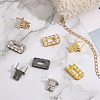 CHGCRAFT 4 Sets 4 Colors Alloy Bag Twist Lock Clasps FIND-CA0007-10-5