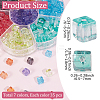 245Pcs 7 Colors Transparent Crackle Glass Beads EGLA-PA0001-42-2