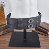 PU Leather Trinity Knot Wide Waist Belt with Alloy Buckles AJEW-WH20009-12AS-4