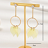 Classic Fashionable Leaf Tassel Alloy Dangle Stud Earrings IW2235-5