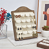 Wooden Photo Frame Shaped Earring Display Easels EDIS-WH0043-005-4