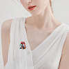 Alloy Enamel Brooches X-JEWB-P013-18EB-5