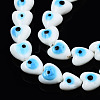 Handmade Evil Eye Lampwork Beads Strands LAMP-N029-010K-3