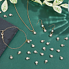 200Pcs Brass & Glass Pendants FIND-FH0011-98A-5