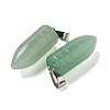 Natural Green Aventurine Pointed Pendants G-B127-18P-05-2