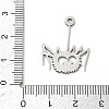 201 Stainless Steel Pendants STAS-B136-08P-3
