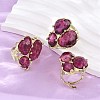 Natural Quartz Cuff Rings RJEW-M076-06G-02-1