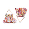 Polycotton(Polyester Cotton) Tassel Pendant Decorations LS-FIND-T012-01A-2