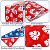 10Pcs Printed Leaf Platic Gift Storage Bags with Die Cut Hole Handles ABAG-WH0048-65-4
