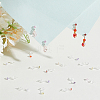 10Pairs 10 Colors  Resin Stud Earring Finding RESI-BBC0001-03-3