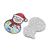 Christmas Themes Opaque Printed Acrylic Pendants LS-OACR-B037-03-2