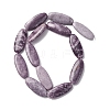 Natural Lepidolite/Purple Mica Stone Beads Strands G-F808-A01-01-3