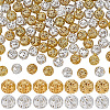 120Pcs 2 Styles Brass Beads KK-SC0007-96-1