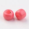 8/0 3mm Baking Paint Glass Seed Beads Loose Spacer Beads X-SEED-S002-K16-2