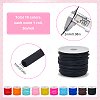 50M 10 Colors Hollow Pipe PVC Tubular Synthetic Rubber Cord RCOR-SC0001-02-2