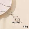 304 Stainless Steel Serpentine Pendant Necklaces RN6163-3-1