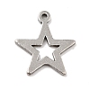 201 Stainless Steel Pendants STAS-A066-14P-3