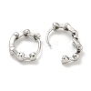 Brass Hoop Earrings EJEW-L211-010C-P-2
