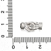 Brass Fold Over Clasps KK-Q048-06P-3