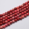 Natural Imperial Jasper Beads Strands G-I122-8mm-04-1