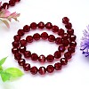 Faceted Round Imitation Austrian Crystal Bead Strands G-M182-6mm-05A-2