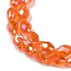 Transparent Electroplate Glass Beads Strands EGLA-N013-T8mm-B09-3