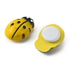 Spray Painted Wood Cabochons WOOD-WH0024-119A-1