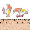 Alloy Enamel Rhinestone Pendants FIND-B062-10P-4