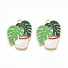 Alloy Enamel Pendants FIND-I014-07LG-1