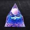 Luminous Constellation Orgonite Pyramid Resin Energy Generators PW-WGB3061-03-1
