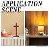1Pc Wood Cross Display Decorations AJEW-HY0002-77-5