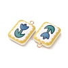 Printed Alloy with Acrylic Pendants AL-CBAE25B-02C-G-3