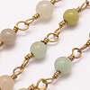 Handmade Amazonite Beaded Chains AJEW-P060-4mm-02-4