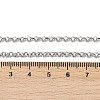 Tarnish Resistant 304 Stainless Steel Rolo Chain Necklaces NJEW-L136-07P-2