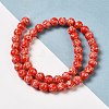Synthetic Imperial Jasper Dyed Beads Strands G-P507-01A-08-2