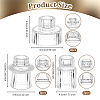 6Pcs 3 Styles CDouble-ended Glass Candlestick AJEW-OC0013-93-2