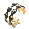 304 Stainless Steel Enamel Cuff Bangles for Women SA-CBAFD7D-04G-4