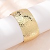 Hammered Brass Cuff Bangles for Women BJEW-A163-04A-G-1