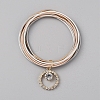 Iron Stretch Chains Multi-strand Bracelet BJEW-WH0023-07-1
