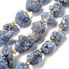 Electroplated Natural Druzy Agate Beads Strands G-G289-02C-2
