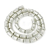 Electroplate Opaque Glass Imitation Pearl Beads Strands EGLA-H113-07D-2