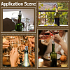 50Pcs Aluminum Wine Pourer Liquor Stopping Pour Disks AJEW-SP0004-58-6