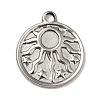 304 Stainless Steel Pendant Cabochon Settings STAS-G278-01P-1